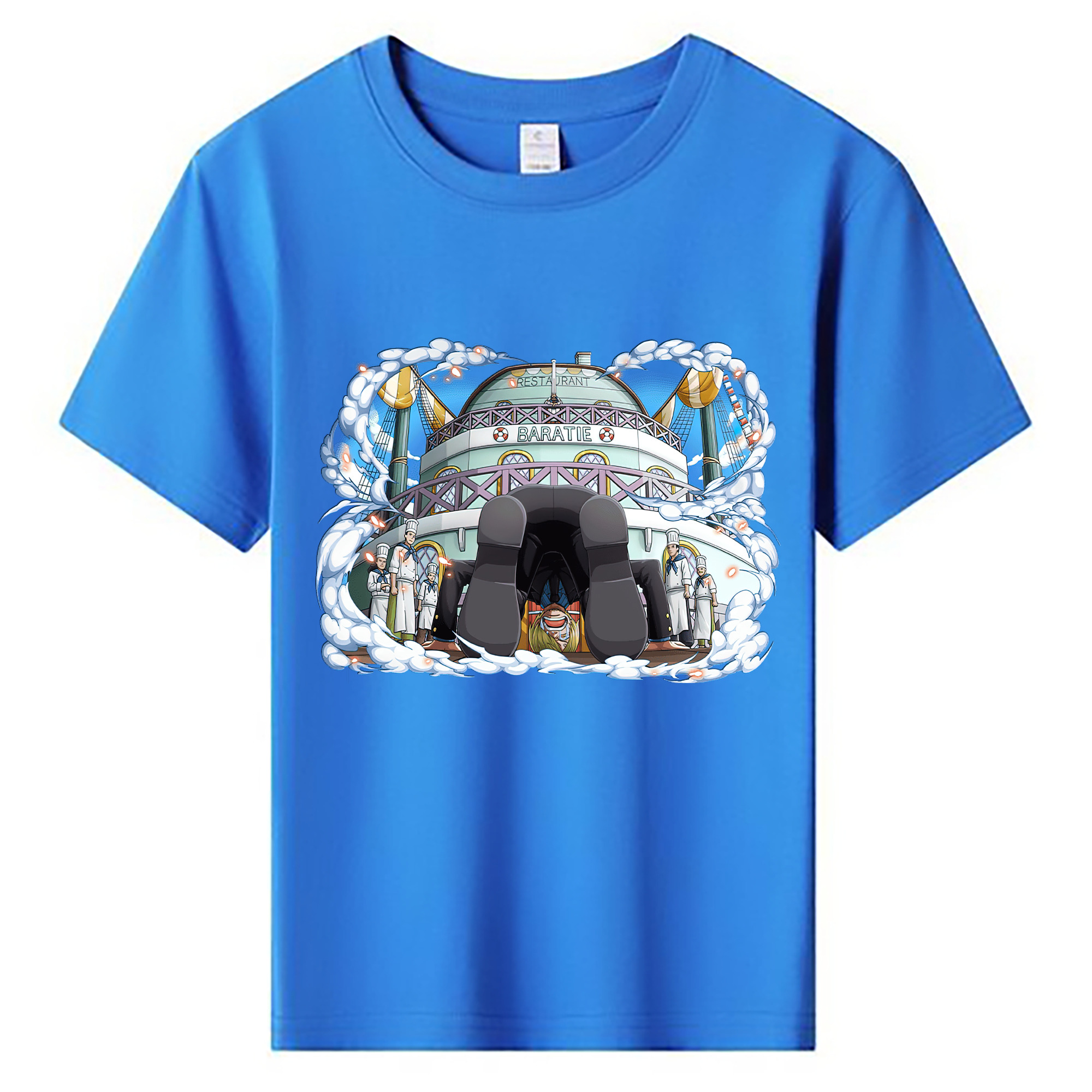（画像用） ワンピース サンジ ONE PIECE Sanji 綿100％キッズTシャツ（フロントプリント）